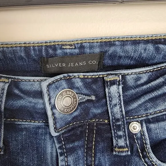 Silver Suki Straight Leg Jeans Size 24 - Picture 3 of 4